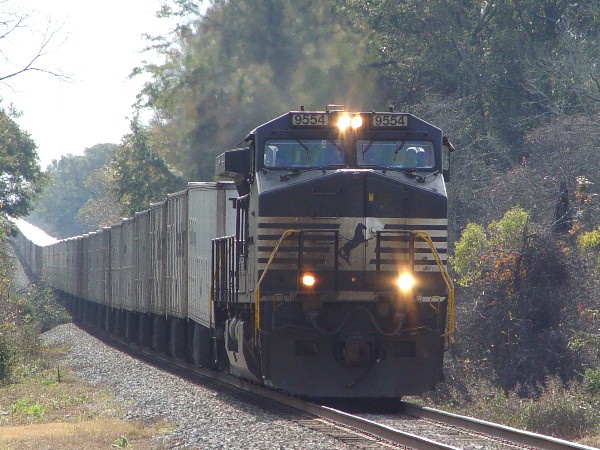 NS 9554 pulling a Triple Crown roadrailer